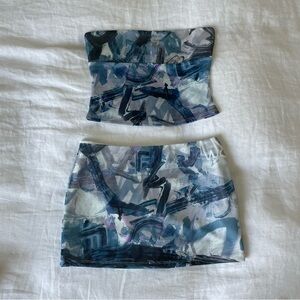 White fox matching set